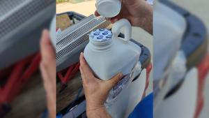 Ръководството на Община Сливо поле инспектира препарата, с който се пръска срещу комари