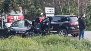 ВИДЕО: Военна прокуратура започна разследването на катастрофата с кола на НСО край Варна