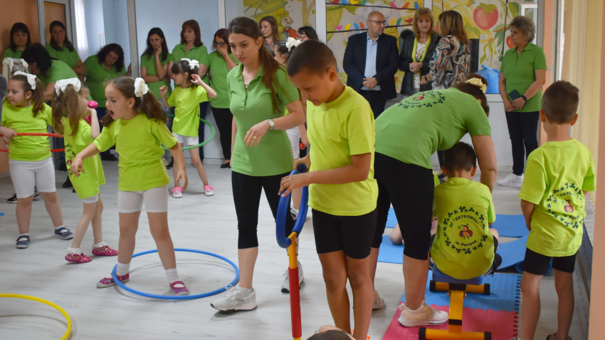 Откриха детски фитнес център в ДГ“Детелина“ в Разград
