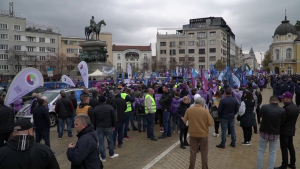 Синдикатите излязоха на национален протест пред Народното събрание